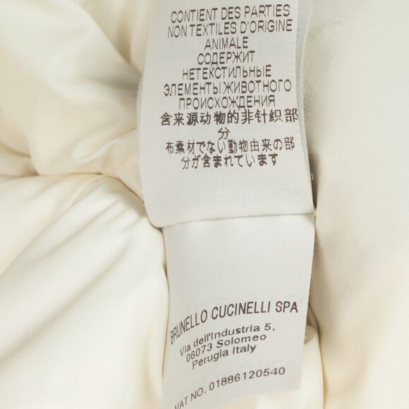 Brunello Cucinelli SS/15 Ecru Taffeta Quilted Down Vest - Picture 13 of 13